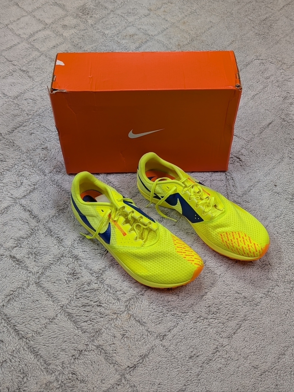 Nike Zoom Rival XC 6 Volt Green Cross Country Race Spikes Mens 11 DX7999-701